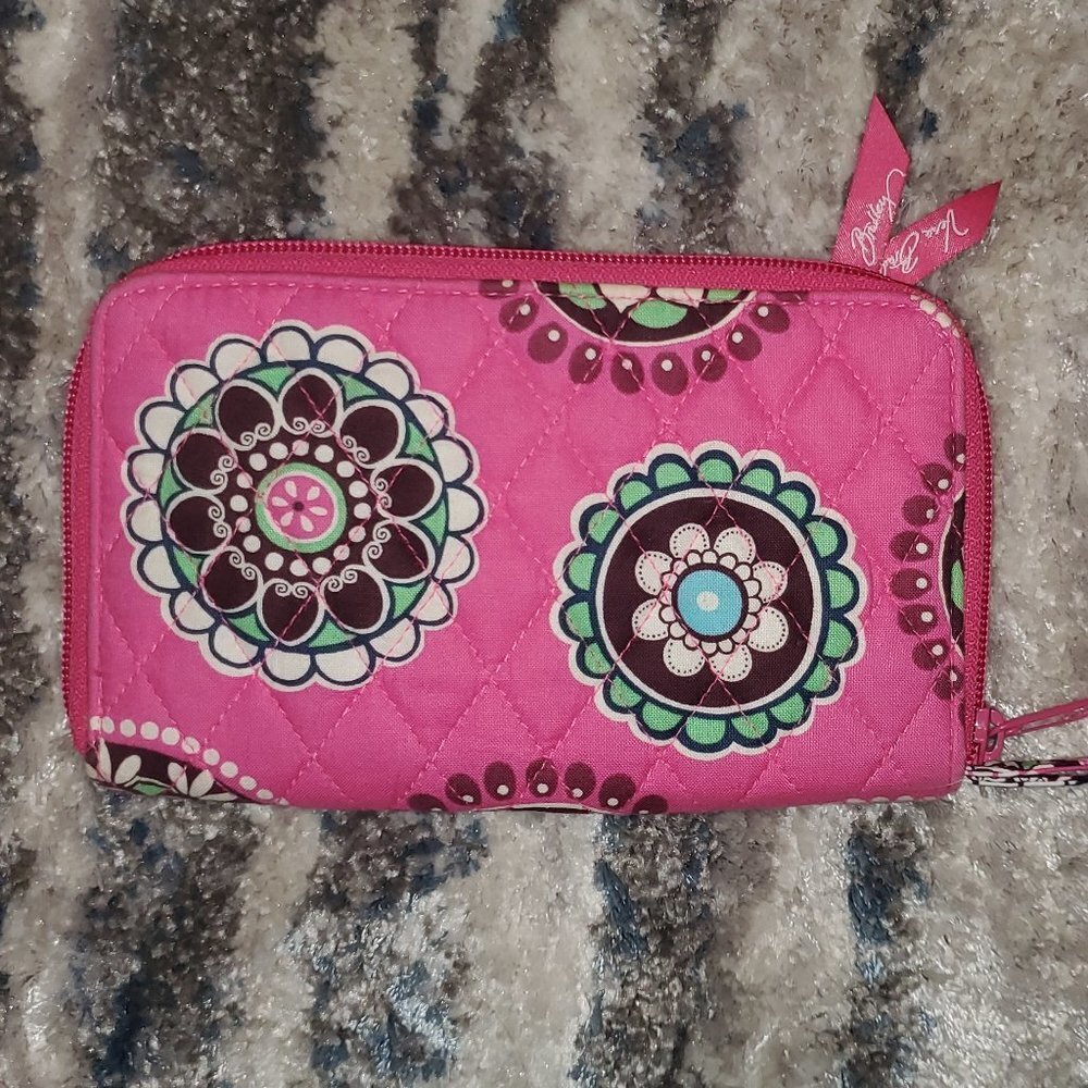 Vera Bradley Pink Print Wallet || EUC
